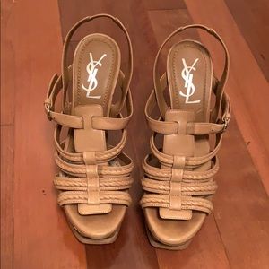 YSL Platform Sandals